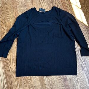 Torrid pull over fitted sweater black